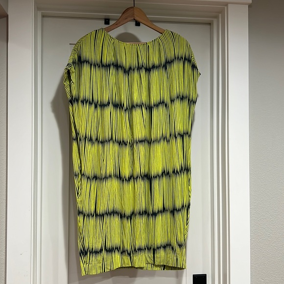 Marimekko Monena Chartreuse/ Navy Dress by Reeta Ek - Picture 4 of 7